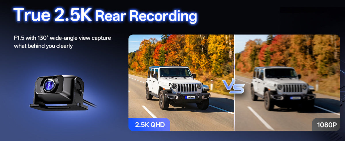 2.5K vs 1080P Rear Camera: Why Resolution Matters for a Mirror Dash Cam