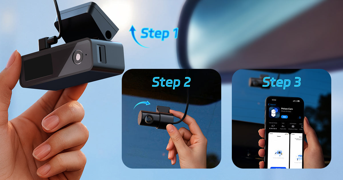 pelsee dash cam how to install