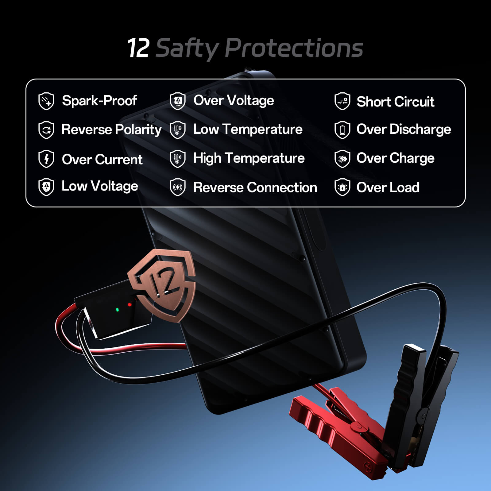 Pelsee E1 Jump Starter and Air Compressor - Jump Starter&Air Compressor -