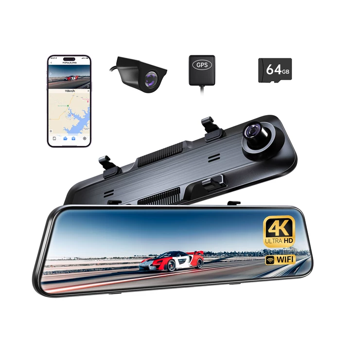 Pelsee P12 Plus Mirror Dash Cam