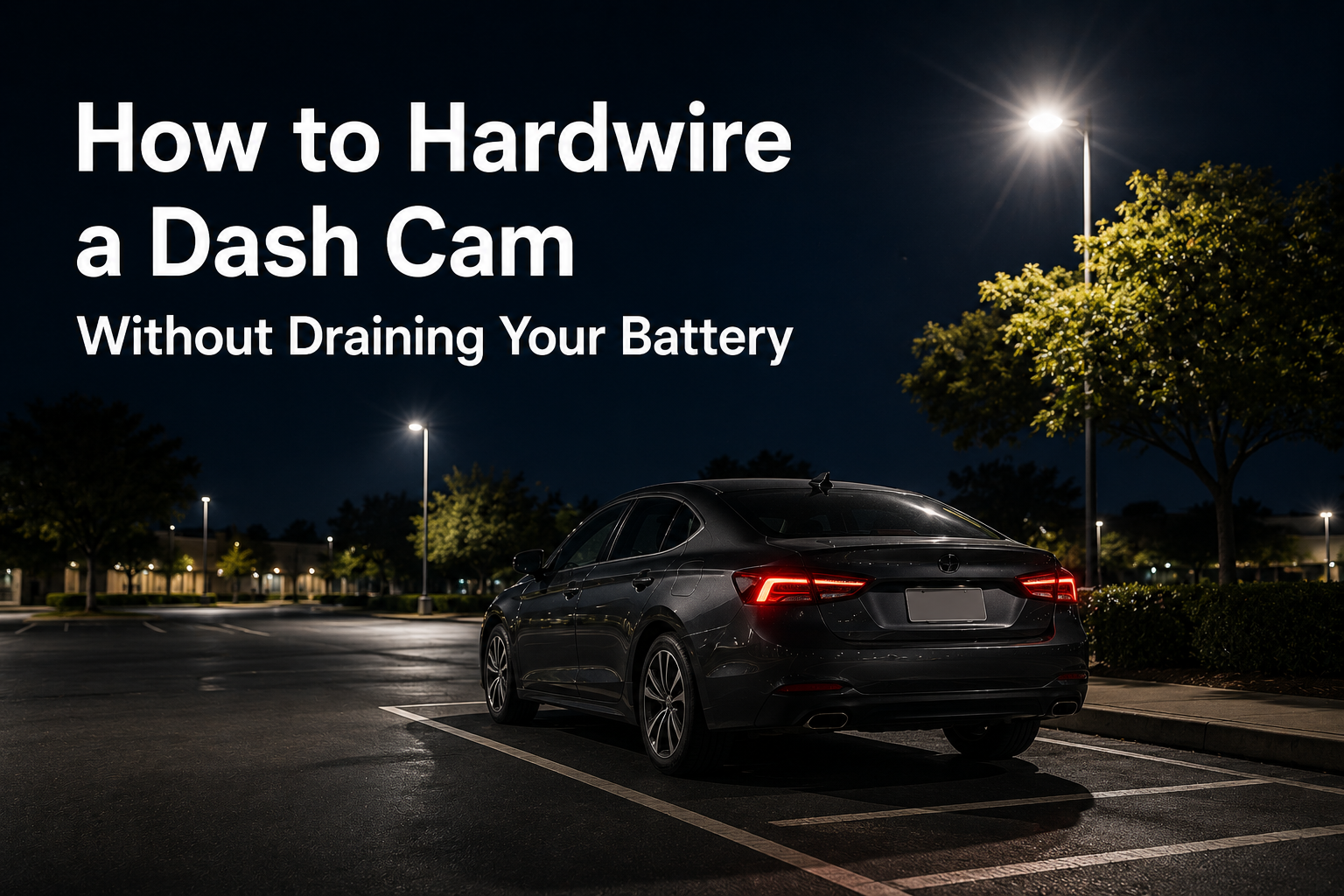 How to Hardwire a Dash Cam Without Draining Your Battery