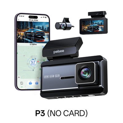 Pelsee P3 Dash Cam-No SD Card Included