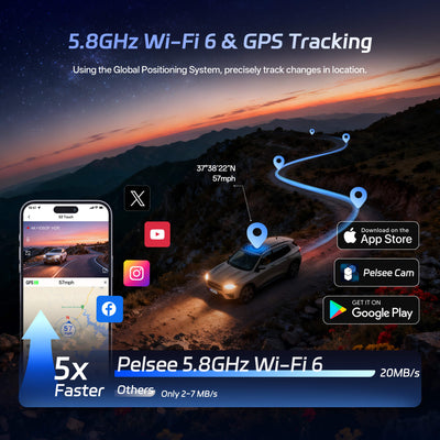 Pelsee S3 Touch 4K Dash Cam with STARVIS 2 Sensor