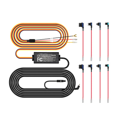 Pelsee Dash Cam Hardwire Kit, Full Set Hard Wire Kit Fuse for P1 Duo Dash Cam Only, 12V-24V to 5V Car Dash Camera Charger Power Cord, 4 Fuse Cable and Installation Tool