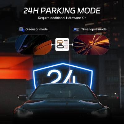 P12 Plus 4K WiFi Rear View Mirror Camera, 12" Mirror Dash Cam Front and Rear with ADAS and BSD, Backup Camera for Car, GPS, 64GB Card Included, WDR Night Vision, Voice Control