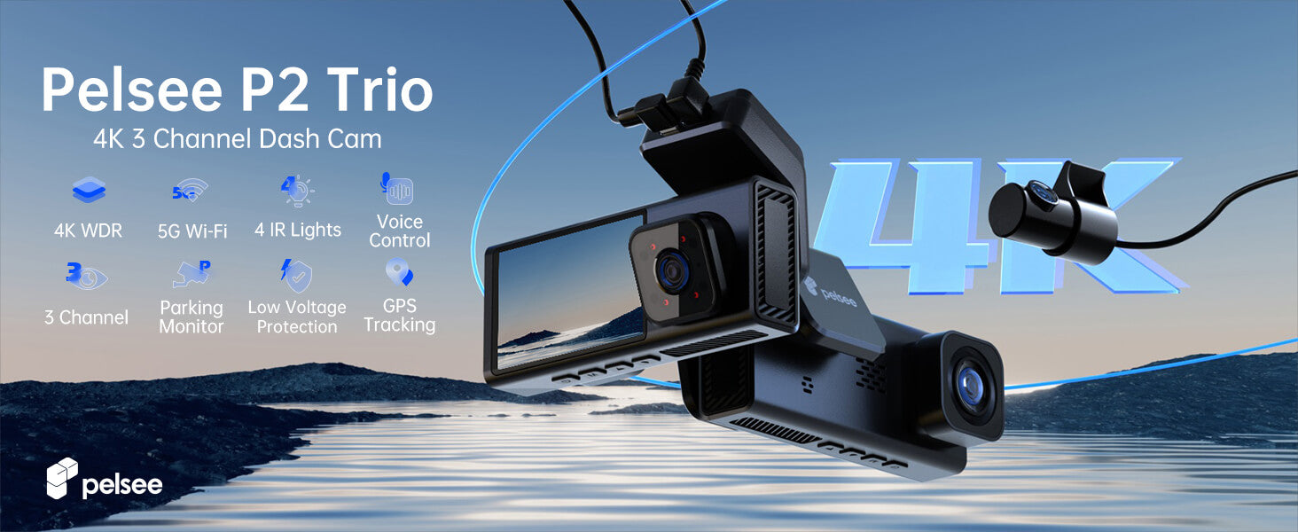 Pelsee P2 Trio Dash Cam