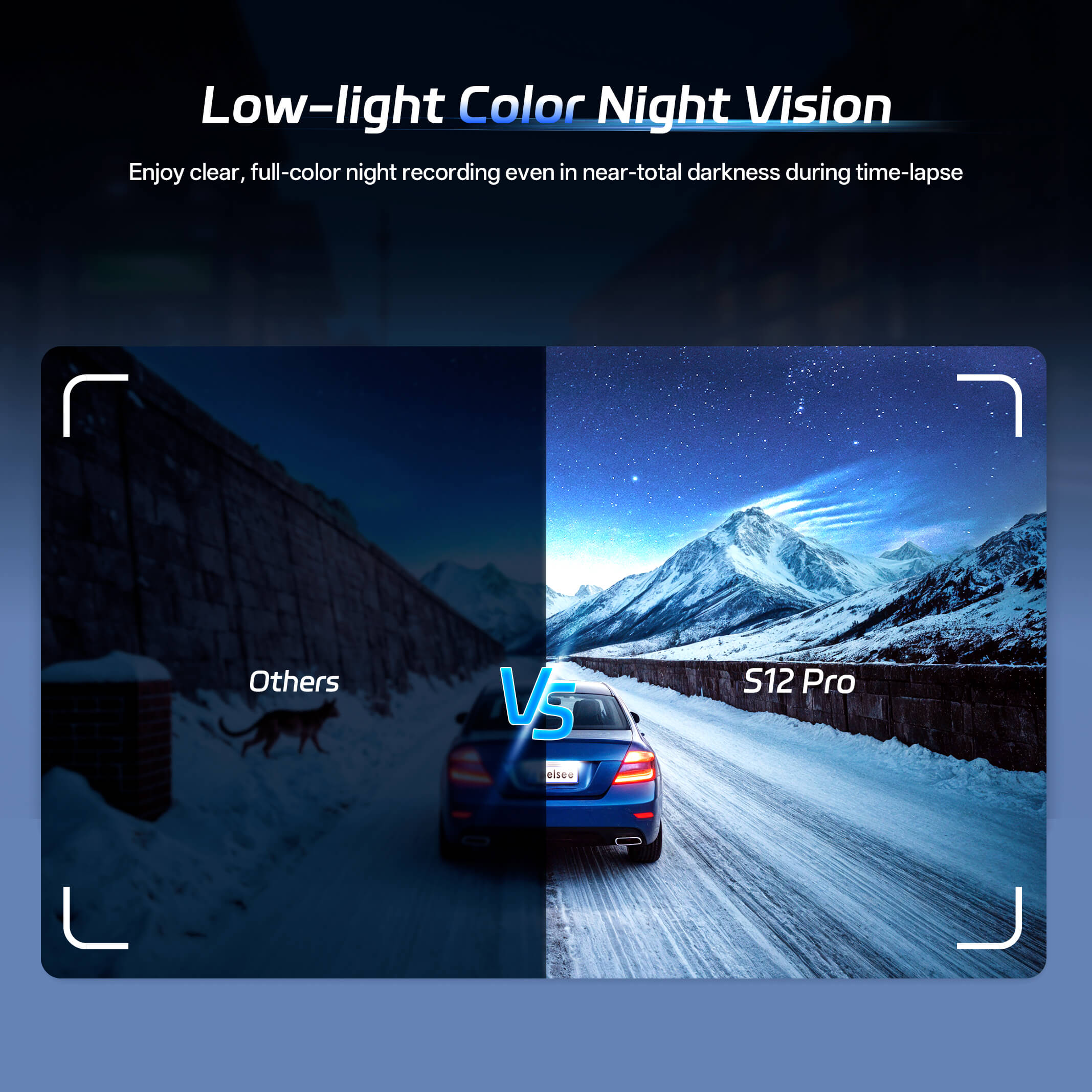 Pelsee S12 Pro Mirror Dash Cam with STARVIS 2 Sensor