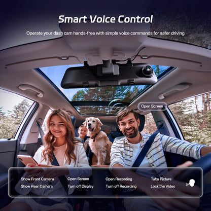 Pelsee S12 Pro Mirror Dash Cam with STARVIS 2 Sensor