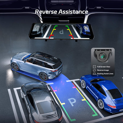 Pelsee S12 Pro Mirror Dash Cam with STARVIS 2 Sensor