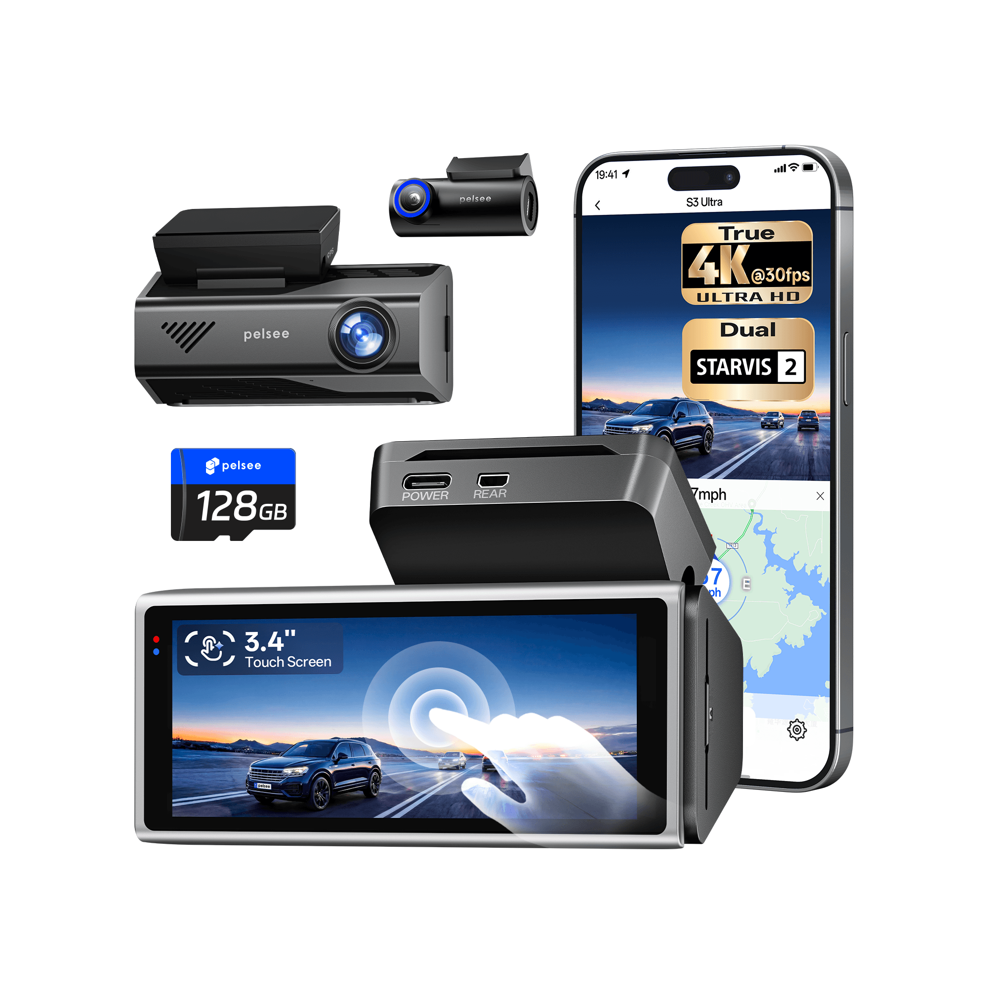 Pelsee S3 Ultra Dash Cam