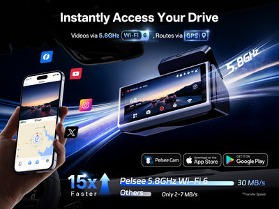 Pelsee S3 Ultra Native 4K Dash Cam with STARVIS 2 Sensors