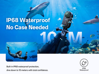 Pelsee Clip1 Mini Action Camera Hands-Free POV Cam with Stabilization